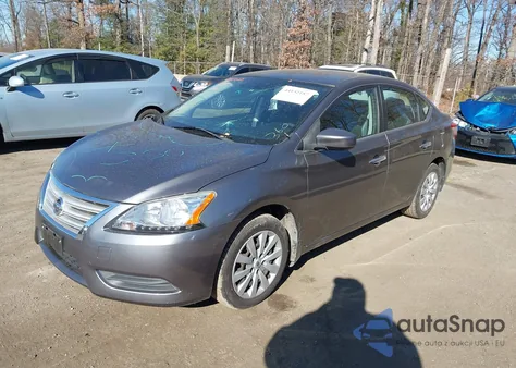 2015 Nissan Sentra S z USA, uszkodzony, nr VIN 3N1AB7AP4FY272104